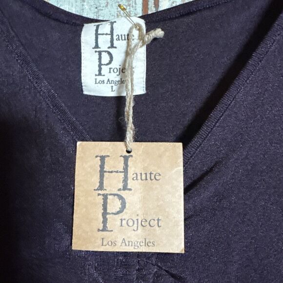Haute Project Los Angeles L Deep Brown Drawstring NWT Super Voluminous Sleeves - Picture 5 of 10